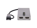 StarTech.com USB to Dual HDMI Adapter, USB A/C to 2x HDMI Displays (1x 4K30Hz,