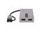 StarTech.com USB to Dual HDMI Adapter, USB A/C to 2x HDMI Displays (1x 4K30Hz,