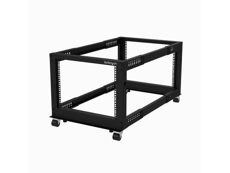 StarTech 8U 19" Open Frame Server Rack Compact 4 Post 4POSTRACK8U