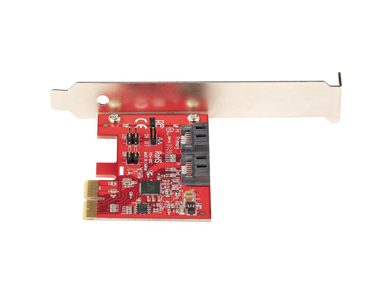 StarTech 2P6GR-PCIE-SATA-CARD SATA PCIe Card, 2 Port PCIe SATA Expansion Card,