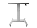StarTech.com Sit Stand Mobile Workstation - Rolling Desk - One-Touch Height