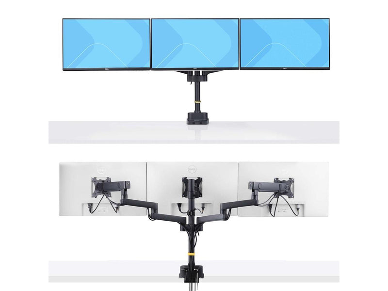Startech Triple monitor desk mount with support up to 27" monitors with height