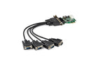 StarTech.com PEX4S953LP 4-Port PCI Express RS232 Serial Adapter Card - 16950