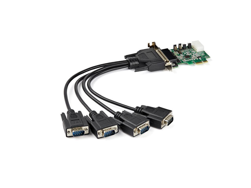 StarTech.com PEX4S953LP 4-Port PCI Express RS232 Serial Adapter Card - 16950