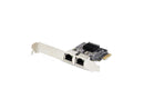 StarTech 2-Port Gigabit PCIe Network Adapter Card - 10/100/1000Mbps PCI Express