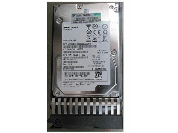 HPE 875217-003 Enterprise - hard drive - 900 GB - SAS 12Gb/s New F/s