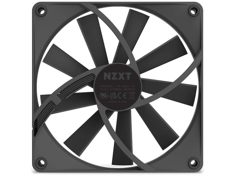 NZXT Aer F140Q Black - High Performance Airflow Fans - Single