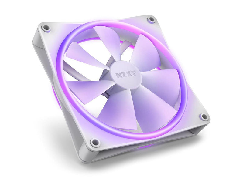 NZXT F120RGB Duo - 120mm Dual-sided RGB Fan - Triple Pack (White) w/RGB