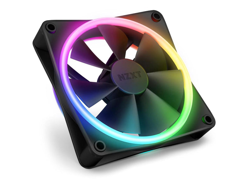 NZXT F120RGB Duo - 120mm Dual-sided RGB Fan - Triple Pack (Black) w/RGB