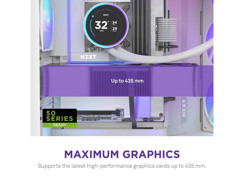 NZXT H9 Flow RGB+ (2025)  Large Dual-Chamber ATX Mid-Tower Airflow PC Case