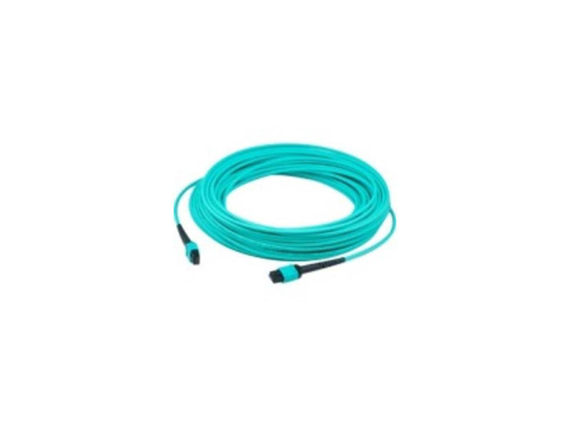 Addon 2M Mpo (Female) To Mpo (Female) 12-Strand Aqua Om4 Crossover Fiber Ofnr