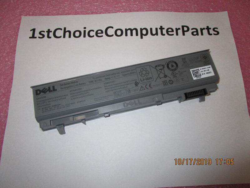 W1193 Dell Latitude E6400 Battery 11.1v 56wh 6 cell Li-Ion Silver