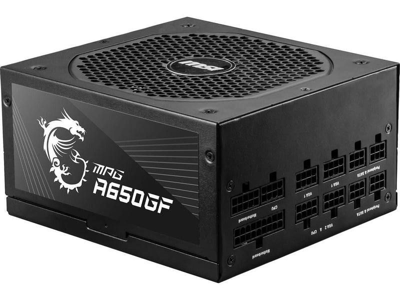 MSI 650 W ATX 80 PLUS GOLD Certified Full Modular Active PFC Power Supply- MPG