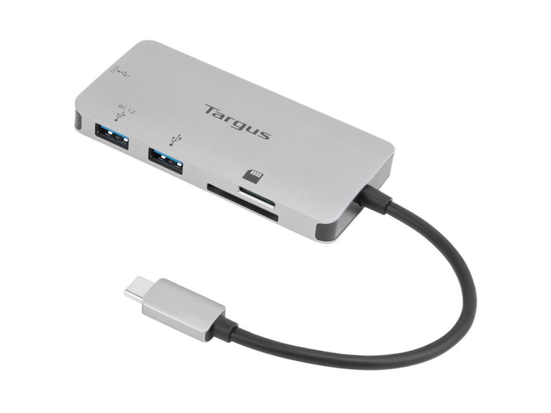Targus Usb-C Multi-Port Hub With Card Reader And 100W Pd Pass-Thru