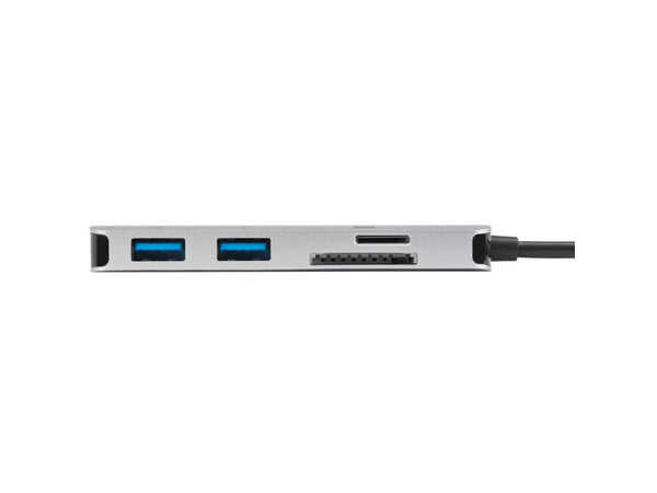 Targus Usb-C Multi-Port Hub With Card Reader And 100W Pd Pass-Thru