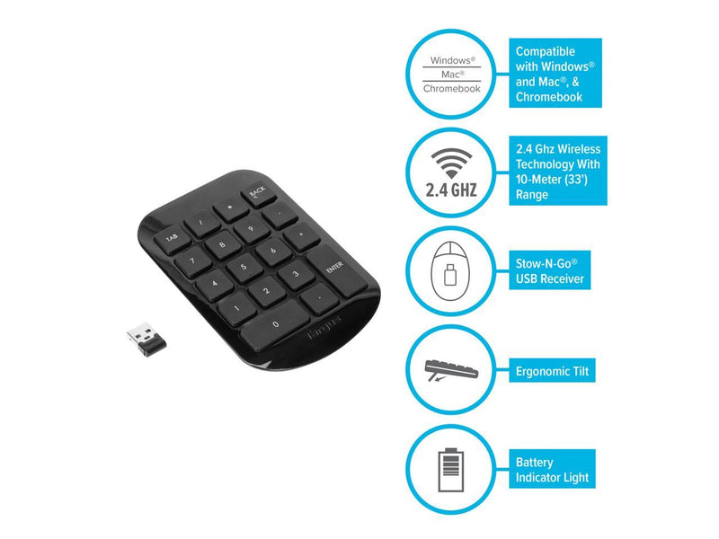Targus Wireless Numeric Keypad - AKP11US