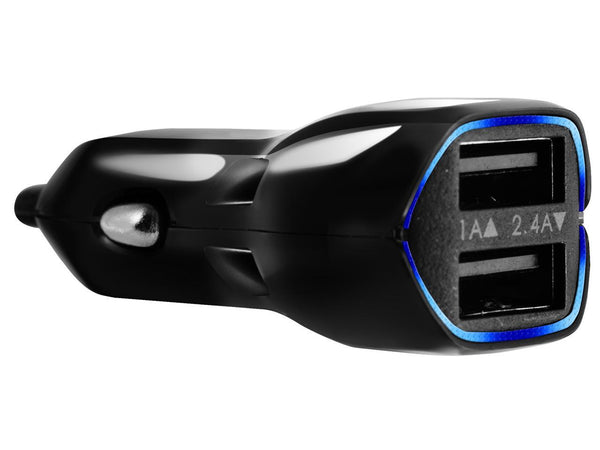 Targus iStore Duo Car Charger - 1 Pack - 12 W - 12 V DC Input - 5 V/2.40 A