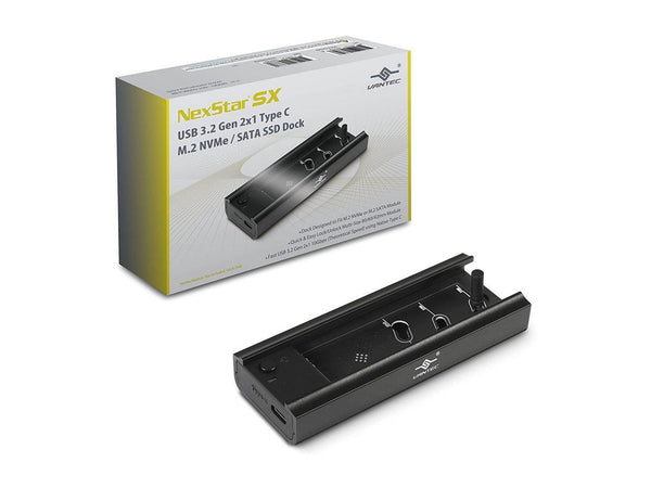 Nexstar Sx, Usb 3.2 Gen 2X1 Type C M.2 Nvme/Sata Ssd Dock (Nst-D209C3-Bk)