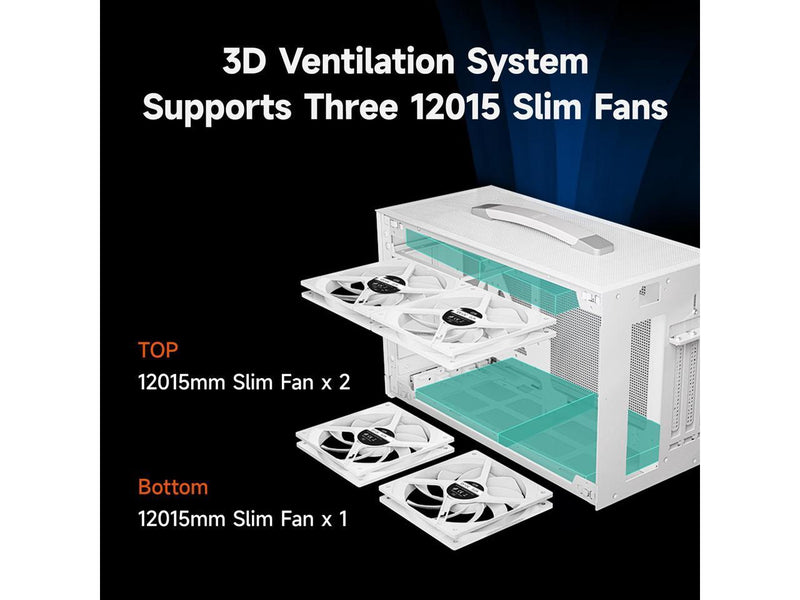 PCCOOLER CPS K101 MESH PC Case, Portable Desktop Mini ITX Case, Four-side SPCC