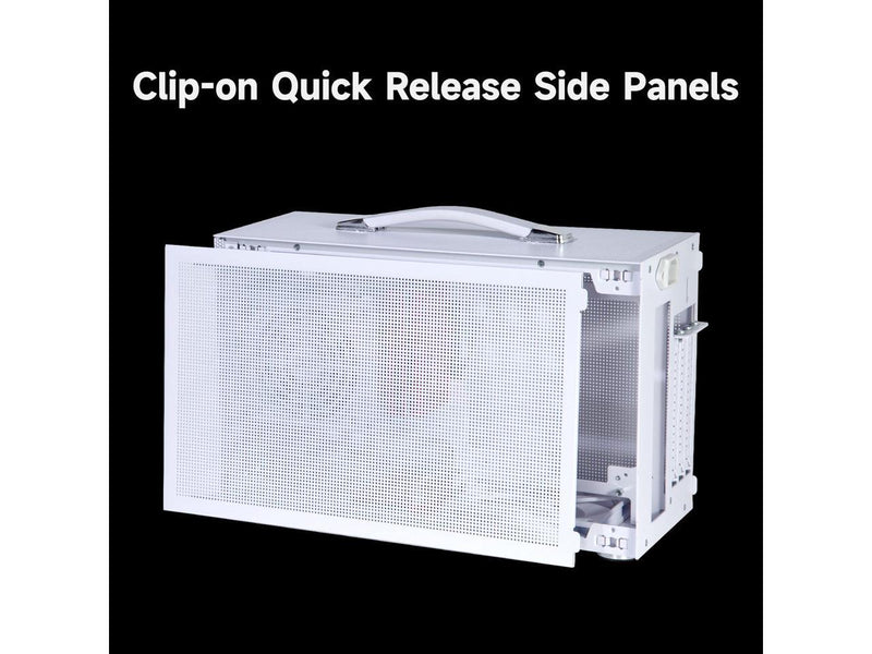 PCCOOLER CPS K101 MESH PC Case, Portable Desktop Mini ITX Case, Four-side SPCC