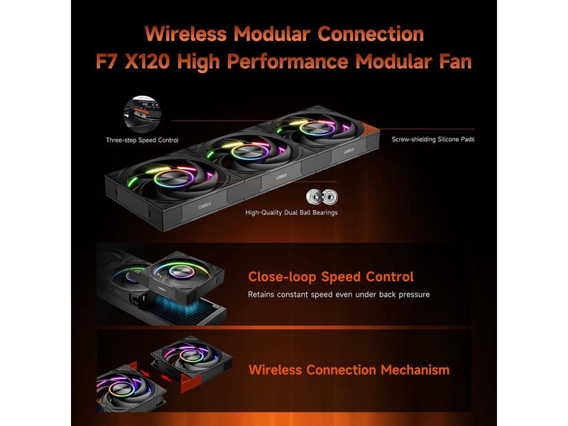 PCCOOLER CPS DT360 ARGB Display AIO CPU Liquid Cooler, 360mm Radiator, 320W TDP,