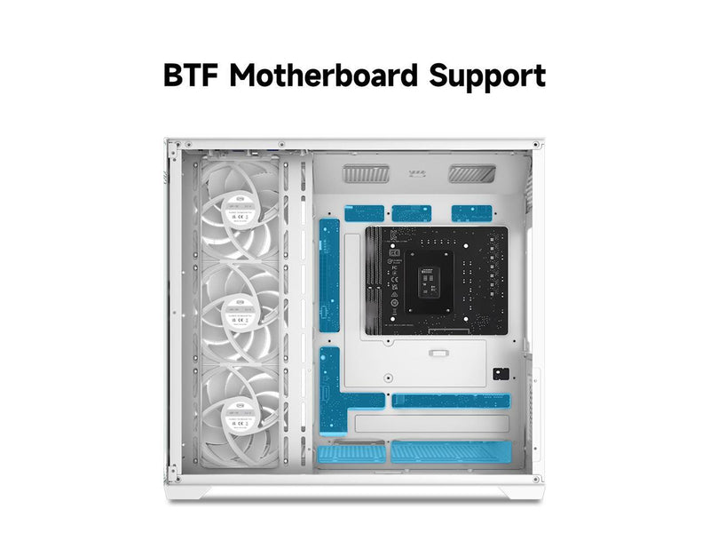 PCCOOLER CPS C3 T700 ARGB PC Case, 4 x 120mm ARGB Fans Included, Dual-Chamber