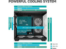 PCCOOLER CPS C3 T500 ARGB PC Case, Dual-Chamber Mid-Tower ATX Case, Desktop