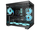 PCCOOLER CPS C3 T500 ARGB PC Case, Dual-Chamber Mid-Tower ATX Case, Desktop