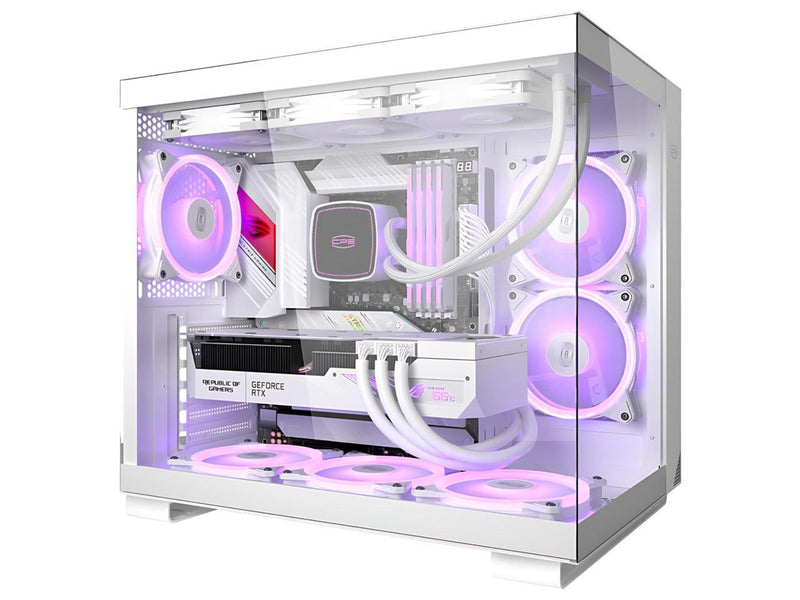 PCCOOLER CPS C3 T500 ARGB PC Case, Dual-Chamber Mid-Tower ATX Case, Desktop