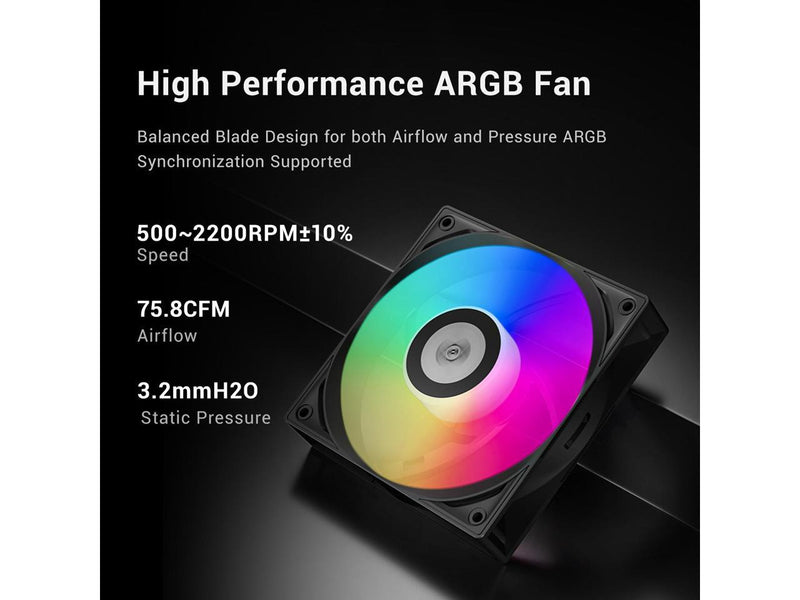 PCCOOLER CPS DA360 Pro ARGB Digital AIO CPU Liquid Cooler, 360mm Radiator, 300W