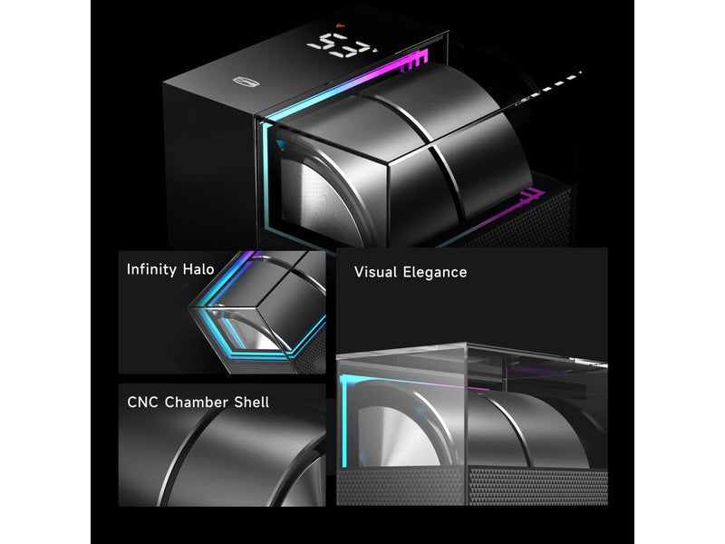 PCCOOLER CPS DS360 AIO CPU Liquid Cooler, 360mm Radiator, 310W TDP, Dual Chamber
