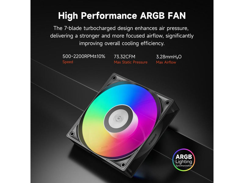 PCCOOLER CPS RT620 ARGB Dual Tower CPU Air Cooler, 6 Heat Pipes, 265W TDP, 153mm