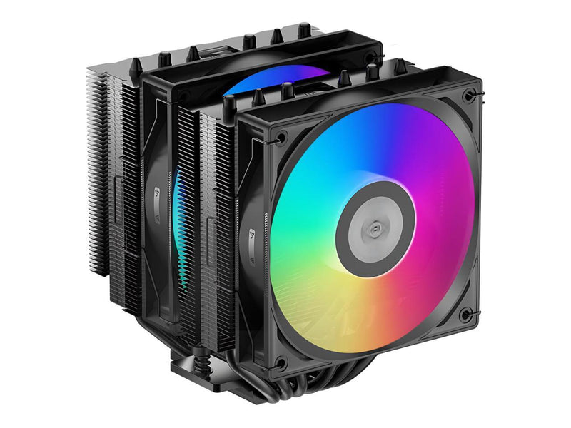 PCCOOLER CPS RT620 ARGB Dual Tower CPU Air Cooler, 6 Heat Pipes, 265W TDP, 153mm