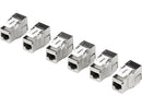 TRENDnet Shielded Cat6A RJ45 Keystone Jack 6-Pack Bundle, Use with The