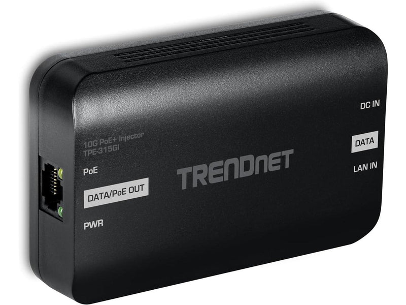 TRENDnet 10G PoE+ Injector, TPE-315GI, Convert Non-PoE Port to a PoE+ Port, PoE