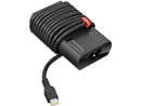Lenovo Slim USB-C 65W AC Adapter(UL) - 65 W - 120 V AC, 230 V AC Input - Black -