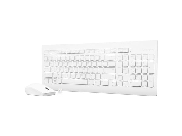 Lenovo 510 Wireless Combo Keyboard & Mouse (White) - US English