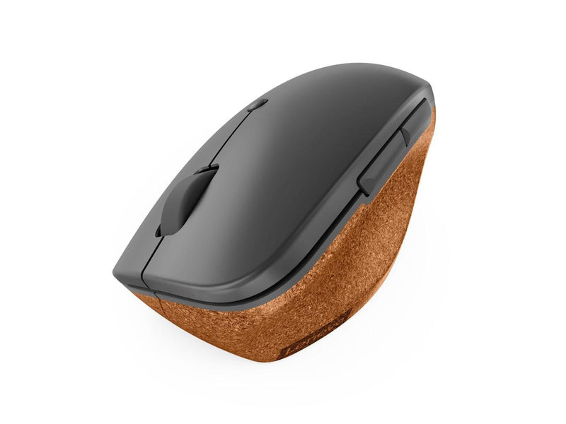 Lenovo Go Wireless Vertical Mouse - Optical - Wireless - 2.40 GHz - Storm Gray -
