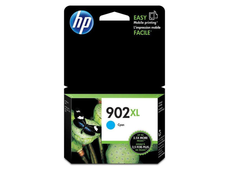 HP 902XL High Yield Cyan Original Ink Cartridge, ~750 pages, T6M02AN