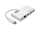 Tripp Lite U460-003-3AG-C 3-Port USB 3.1 Gen 1 Portable Hub, USB-C to (x3)