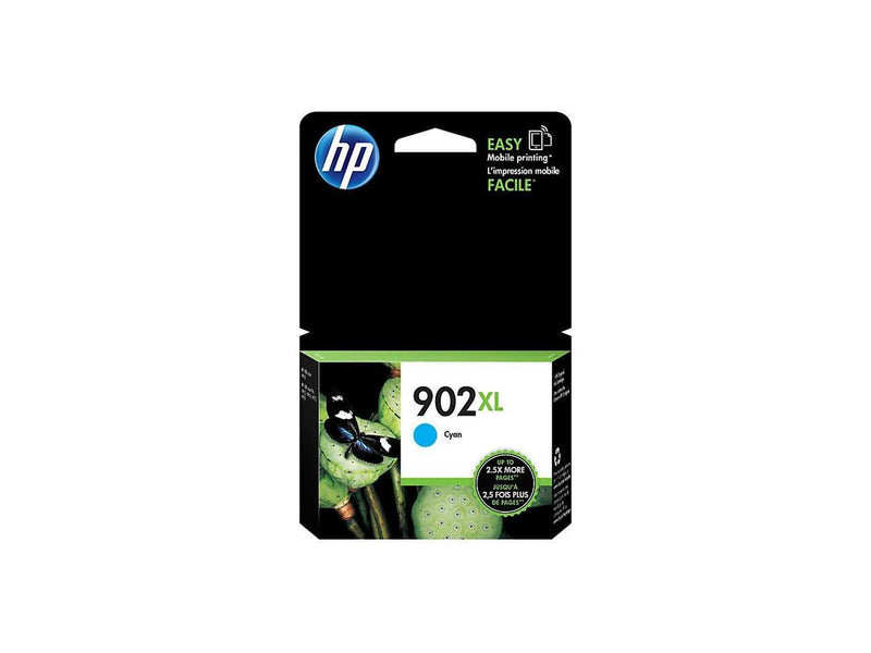 HP 902XL High Yield Cyan Original Ink Cartridge, ~750 pages, T6M02AN