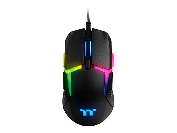 thermaltake level 20 rgb gaming mouse (gmo-lvt-wdoobk-01), black