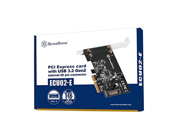 ecu02-e pci express card with usb 3.2 gen 2 internal 20 pin key-a connector 5v
