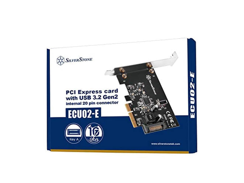 ecu02-e pci express card with usb 3.2 gen 2 internal 20 pin key-a connector 5v