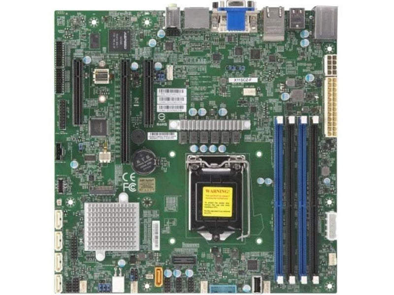 Supermicro Motherboard MBD-X11SCZ-F-B S1151 C246 PCIE SATA uATX Bulk Pack