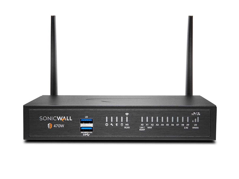 SonicWall TZ470W Wireless Firewall (Gen 7) w/ Secure Upgrade Plus (3-Year