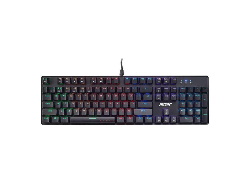 Acer Nitro Gen 2 Wired Gaming Keyboard - RGB Illuminated Keyboard GP.KBD11.043