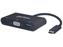 Manhattan SuperSpeed USB C VGA Docking Converter - for Notebook/Tablet