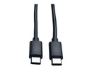 Tripp Lite 6ft USB 2.0 Cable Hi-Speed USB Type-C USB-C to USB-C M/M
