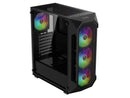 Gamdias AURA GC1 ELITE ATX Mid-Tower PC Case, Airflow Mesh Front, 4 ARGB Fans,